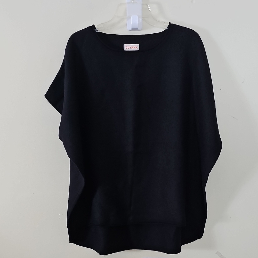 Cuyana Classic Black  Baby Alpaca Sweater Oversize (M)